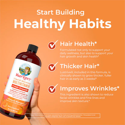 Liquid Morning Multivitamin + Hair Growth